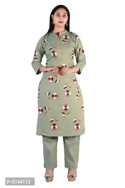 Latest Attractive Cotton Stitched Kurta Set-thumb0