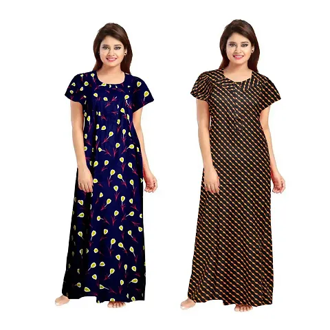 Comfortable Maxi Gown For Women Pack Of 2