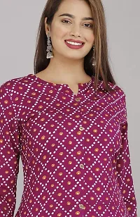 LAKDA'S Women's Rayon Straight Kurta with Palazzo-thumb2