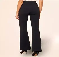 Stylish Black Polycotton Trousers for Women-thumb1