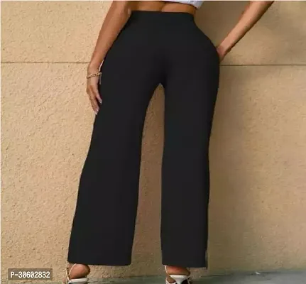 Stylish Black Polycotton Trousers for Women-thumb3