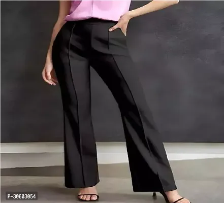 Stylish Black Polycotton Trousers for Women