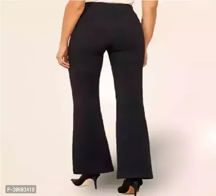 Stylish Black Polycotton Trousers for Women-thumb2