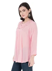 Women's Crepe Pink Top-thumb3