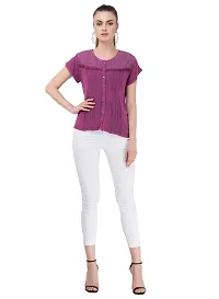 Women's Rayon Pink Embroidered Top-thumb4