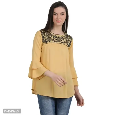 Stylish Rayon Embroidered Short Kurta For Women