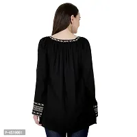 Stylish Rayon Embroidered Short Kurta For Women-thumb2