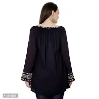 Stylish Rayon Embroidered Short Kurta For Women-thumb2