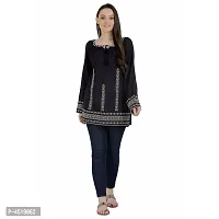 Stylish Rayon Embroidered Short Kurta For Women-thumb4