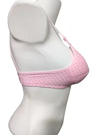 Stylish Pink Cotton Blend Printed Bras For Women-thumb3