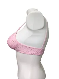 Stylish Pink Cotton Blend Printed Bras For Women-thumb2