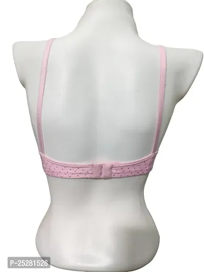 Stylish Pink Cotton Blend Printed Bras For Women-thumb2