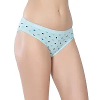 Women Mid Rise High Coverage Solid Colour Cotton Stretch Brief Panty-thumb2