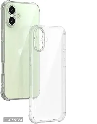 Crystal Clear Back Cover Case for [ iPhone 16 Plus ]| Shockproof Soft Flexible Bumper TPU Case for [ iPhone 16 Plus ]- Transparent