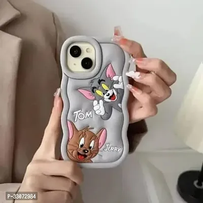 Back Cover for Tom and Jerry Cartoon Back Cover for Iphone 15  (Black, Camera Bump Protector-thumb0