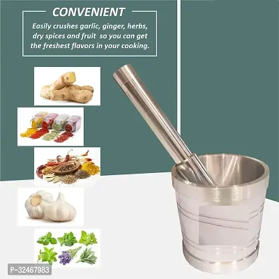 Durable Aluminium Mortar and Pestle Set-thumb0