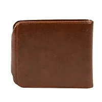 Designer Brown Artificial Leather Two Fold Wallet For Men-thumb3