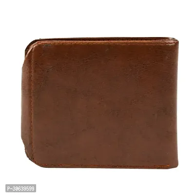 Designer Brown Artificial Leather Two Fold Wallet For Men-thumb4