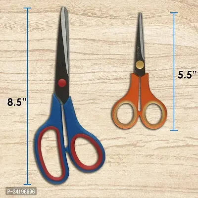 Trendy Multipurpose Scissors 8.5 Inches And 5.5 Inches Set Of 2-thumb0