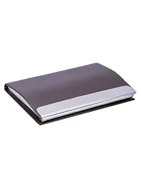 Designer Brown Artificial Leather Textured Card Holder For Men-thumb4