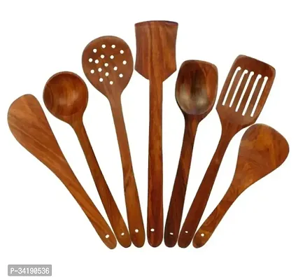 Trendy Wooden Cooking Spoons Pack Of 7-thumb0