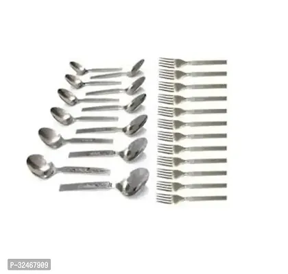 Combo of 12 Spoons and 12 pcs Fork-thumb0