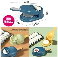 Useful Plastic 2 In 1 Dumpling Maker with Stainless Steel Blades-thumb1