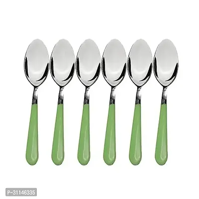 Durable Half Steel Half plastic Spoons Pack Of 6