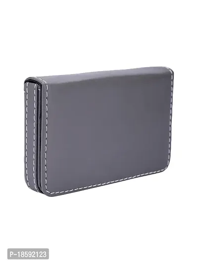 Designer Brown Artificial Leather Textured Card Holder For Men-thumb3
