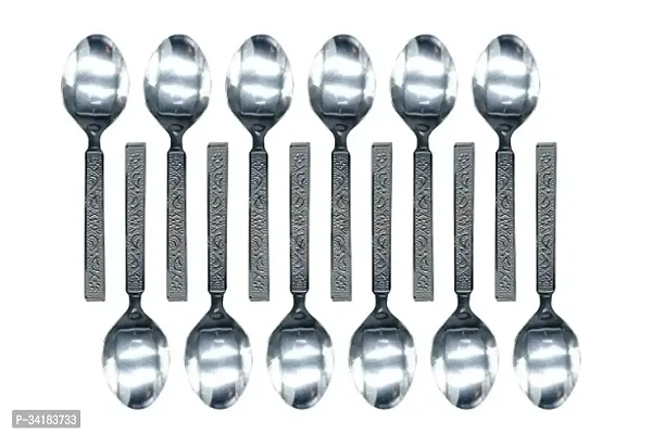 Set Of 12 Pcs Stainless Steel Tea Spoon For Home-thumb0