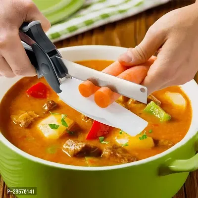 Classic Clever Cutter 2-In-1 Kitchen Knife Food Chopper-thumb0