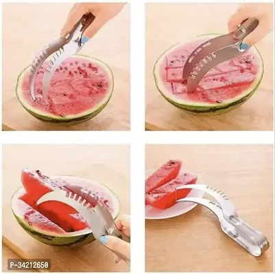 Useful Metal Stainless Steel Watermelon Knife Slicer-thumb2