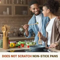 Wooden Spatulas Cooking Spoon Pack Of 7-thumb3