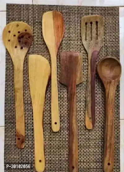 Classic 6 Wooden Cooking Tools Khis Handmade-thumb0