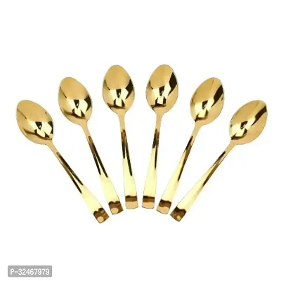 Beautiful Golden Cutlery Spoon Set Of 6