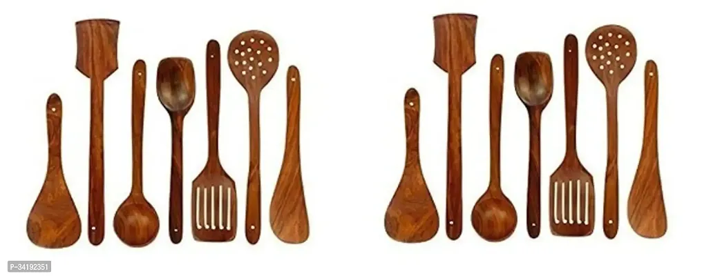 Trendy Wooden Cooking Spoons Pack Of 14-thumb0