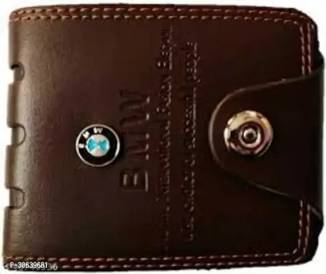 Designer Brown Artificial Leather Two Fold Wallet For Men-thumb3