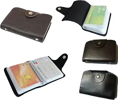 Designer Black Artificial Leather Card Holder For Men-thumb4