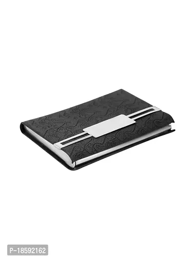 Designer Black Artificial Leather Textured Card Holder For Men-thumb5