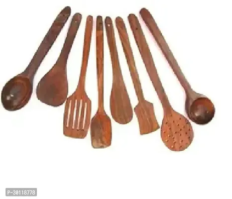 Set Of 8 Wooden Cooking Spoon-thumb0