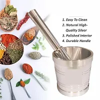 Kitchen Khalbatta Okhli Masher Mortar And Pestle Set-thumb1