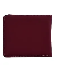 Designer Brown Artificial Leather Two Fold Wallet For Men-thumb2