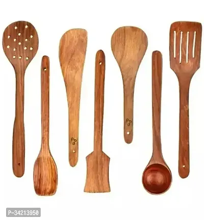 Wooden Cooking Spoons Set Of 7-thumb0