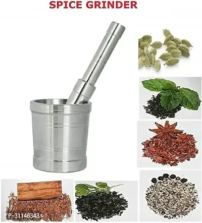 Durable Aluminium Mortar and Pestle Set For Kitchen-thumb0