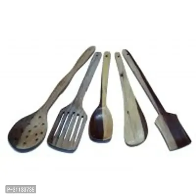 Trendy Set Of 5 Wooden Kitchen Spoons-thumb0