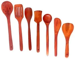 Durable Handmade Non Stick Wooden Cooking Spatulas Set Of 8-thumb1