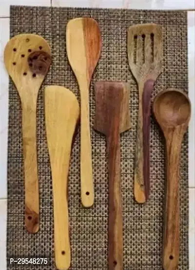 6 Wooden Cooking Tools Khis Handmade Pack Of 6-thumb0