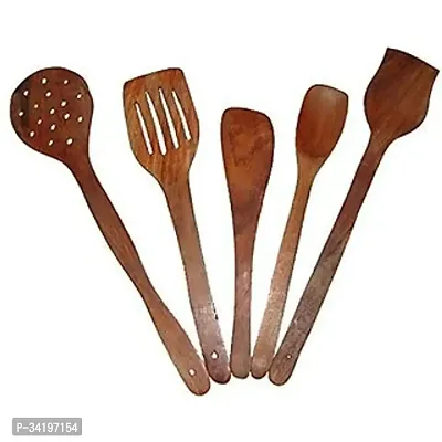 Trendy Wooden Cooking Spoons Pack Of 5-thumb0