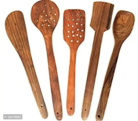 Trendy Wooden Kitchen Cooking Spoons Set Of 5-thumb0