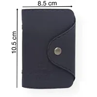 Designer Black Artificial Leather Card Holder For Men-thumb2